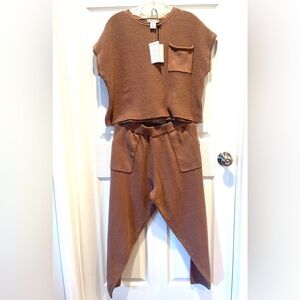Sincerely Jules Chocolate Brown Knit Two-Piece Set